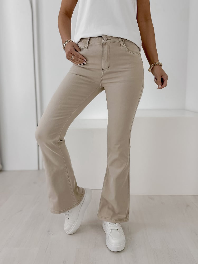 SPODNIE HUDSON BEŻOWE