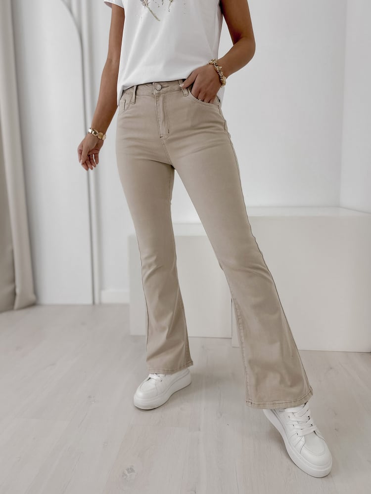 SPODNIE HUDSON BEŻOWE