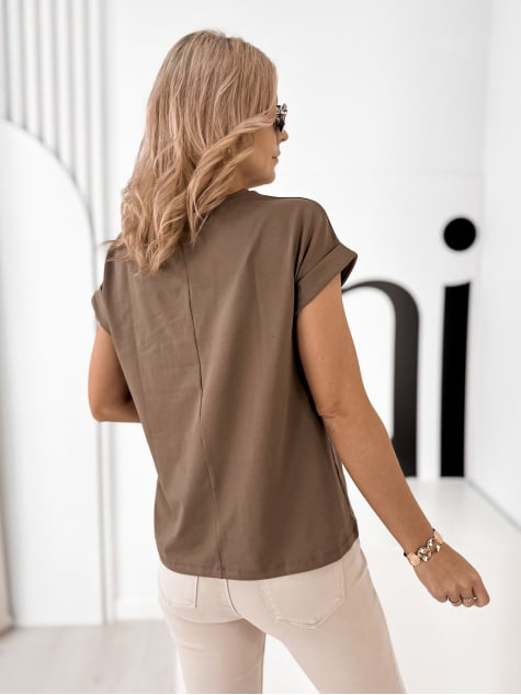 BLUZKA HANNE BRĄZOWA