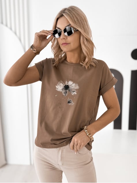 BLUZKA HANNE BRĄZOWA