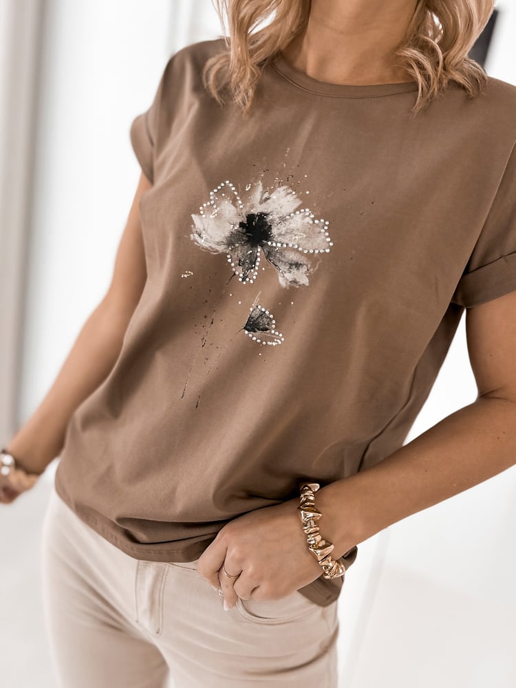 BLUZKA HANNE BRĄZOWA