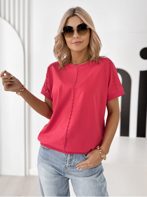 BLUZKA MAURICE MALINOWA