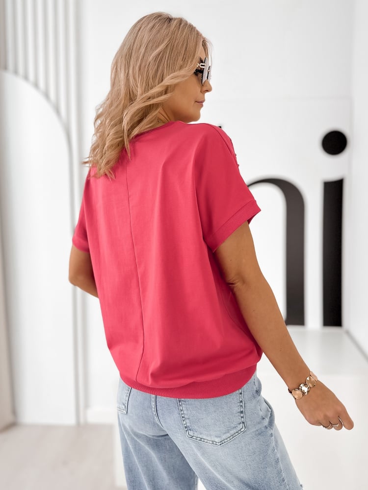 BLUZKA MAURICE MALINOWA