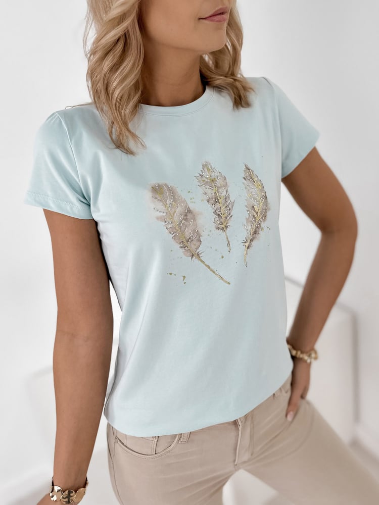 BLUZKA JOOST BŁĘKITNA