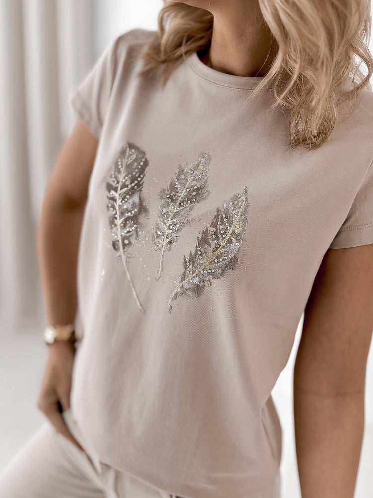 BLUZKA JOOST BEŻOWA