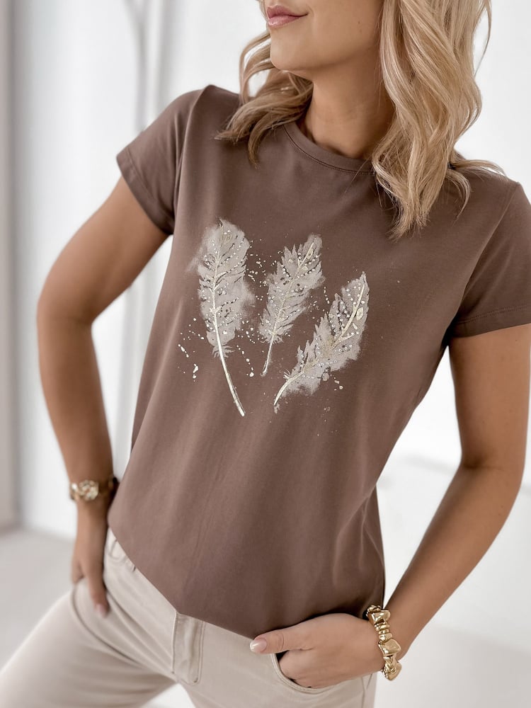 BLUZKA JOOST BRĄZOWA