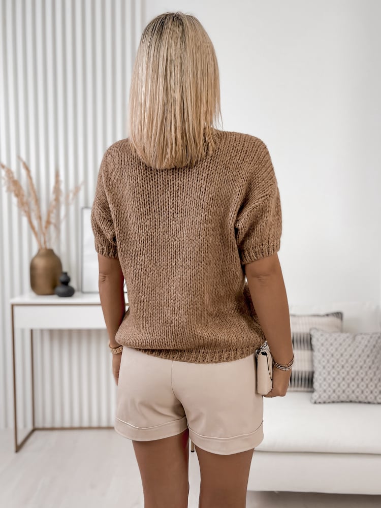 SWETER ALLORA KARMELOWY