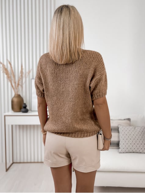 SWETER ALLORA KARMELOWY