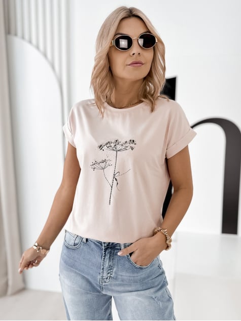 BLUZKA TEMPI PUDROWY RÓŻ