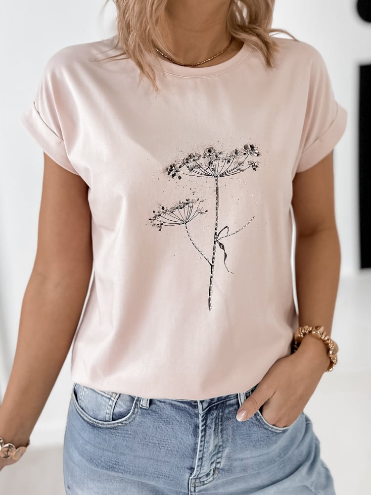 BLUZKA TEMPI PUDROWY RÓŻ