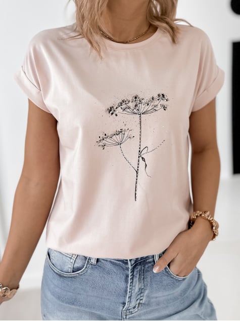 BLUZKA TEMPI PUDROWY RÓŻ