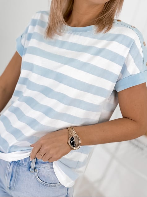 BLUZKA SEMYON BŁĘKITNA