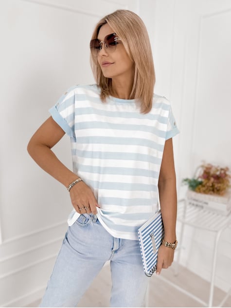 BLUZKA SEMYON BŁĘKITNA