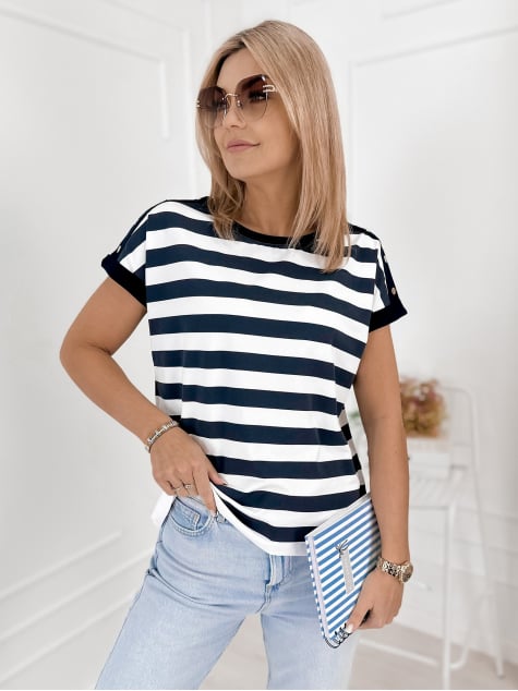 BLUZKA SEMYON GRANATOWA