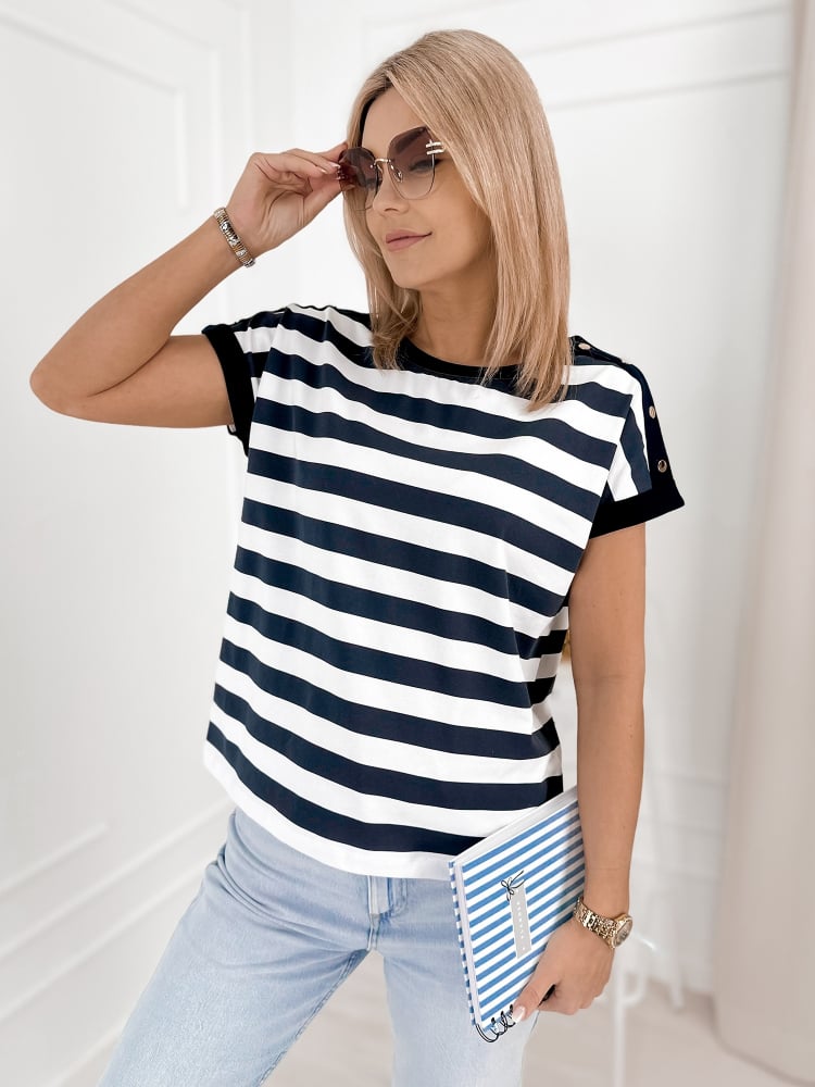 BLUZKA SEMYON GRANATOWA