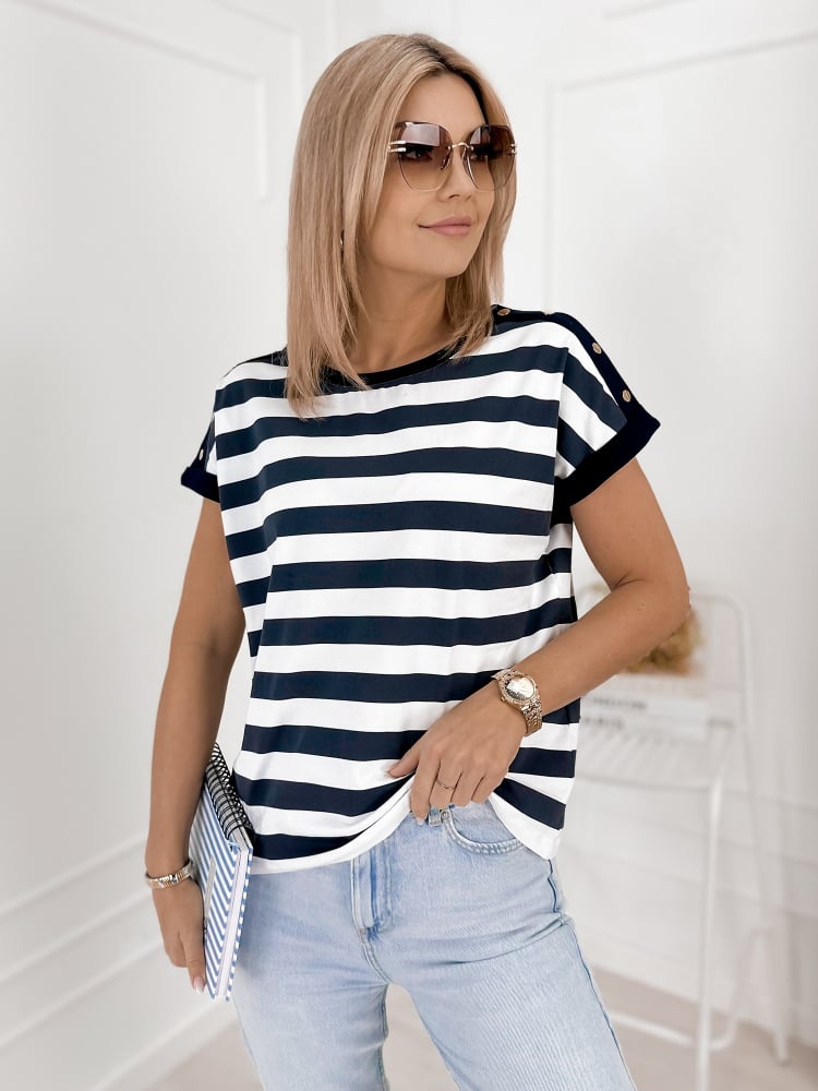 BLUZKA SEMYON GRANATOWA