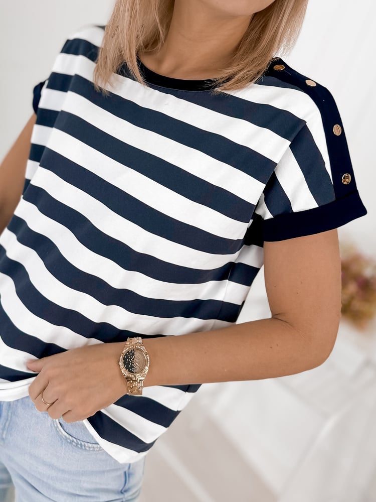 BLUZKA SEMYON GRANATOWA