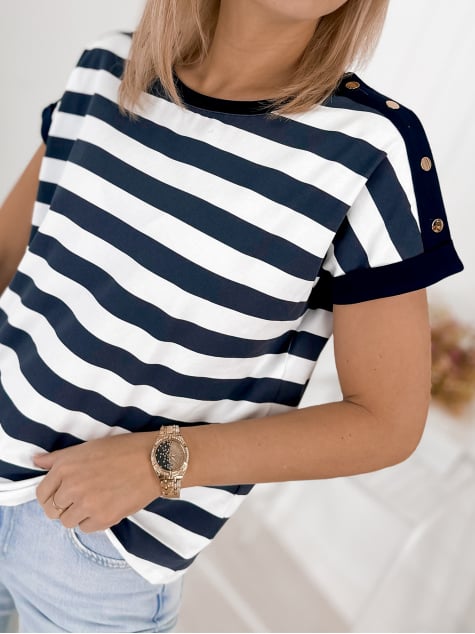 BLUZKA SEMYON GRANATOWA