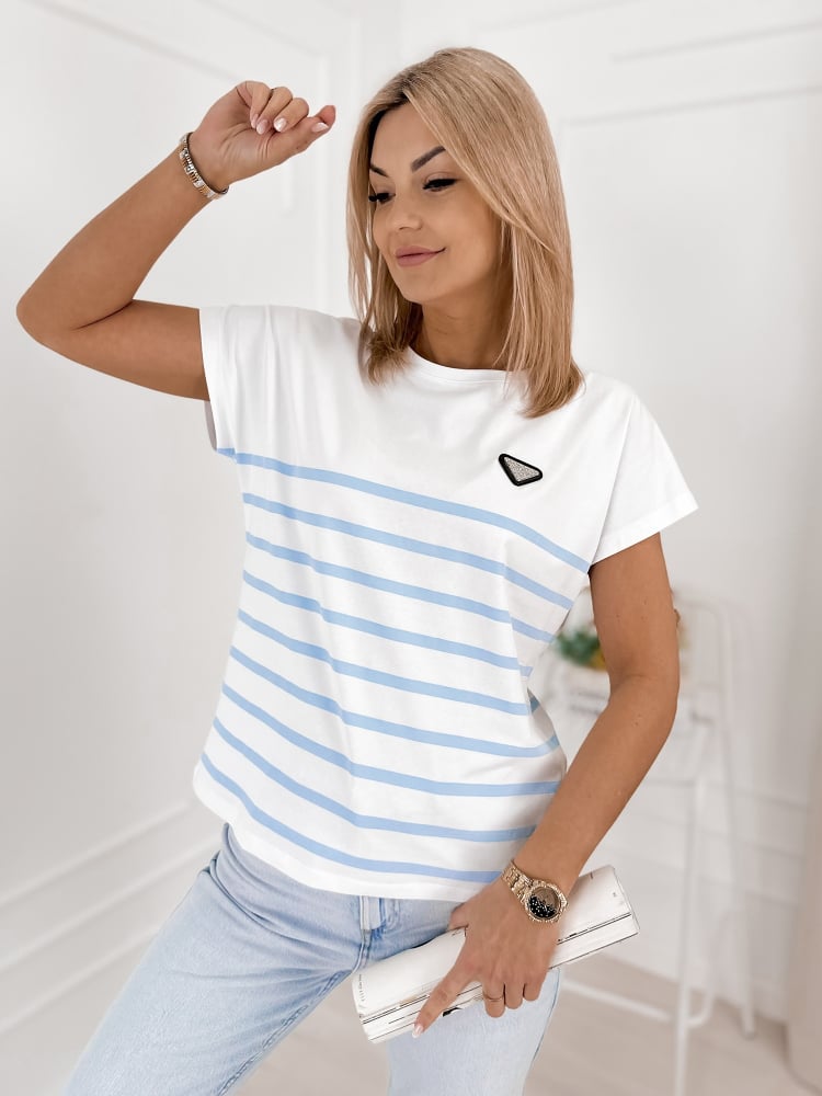 BLUZKA ANIKA BŁĘKITNA