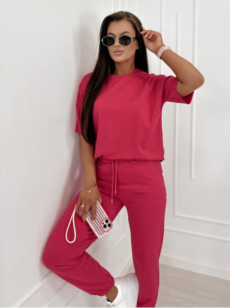 KOMPLET DRESOWY SOVOY MALINOWY