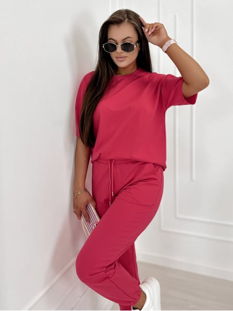 KOMPLET DRESOWY SOVOY MALINOWY