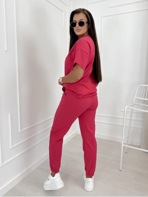 KOMPLET DRESOWY SOVOY MALINOWY