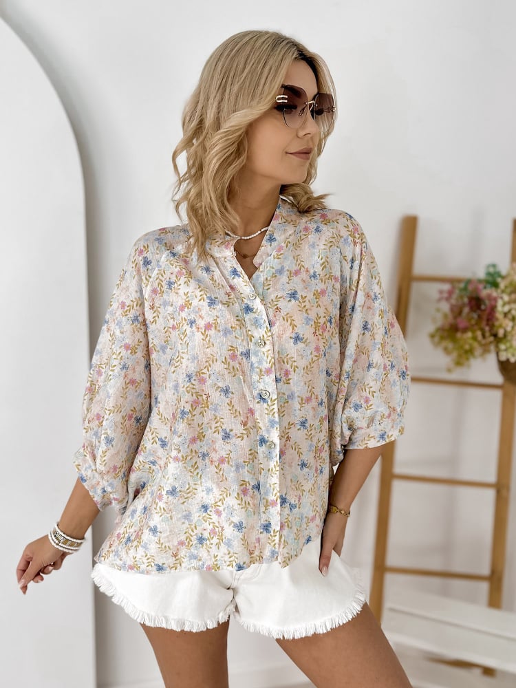 KOSZULA VILON BŁĘKITNA