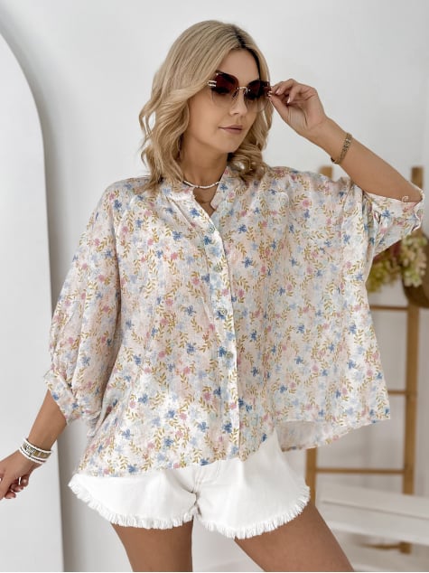 KOSZULA VILON BŁĘKITNA