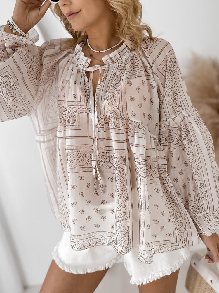 BLUZKA DENAISE BEŻOWA