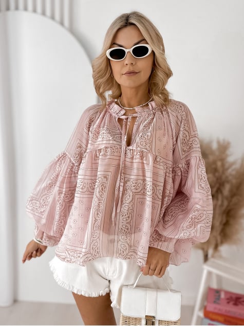BLUZKA DENAISE PUDROWY RÓŻ