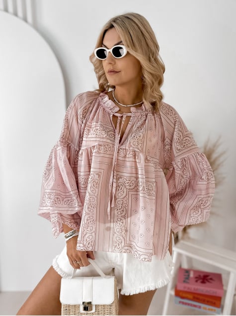 BLUZKA DENAISE PUDROWY RÓŻ