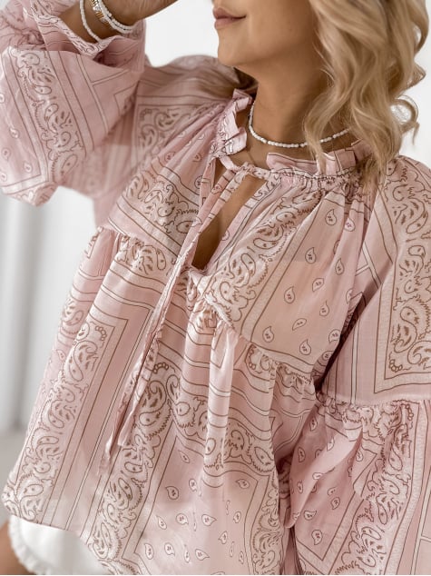 BLUZKA DENAISE PUDROWY RÓŻ