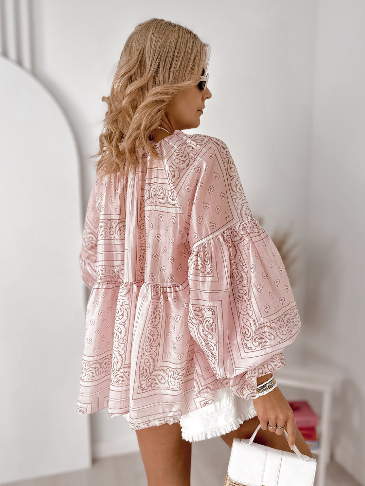 BLUZKA DENAISE PUDROWY RÓŻ