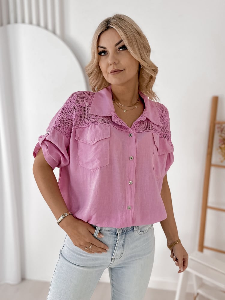 KOSZULA ROTVEL RÓŻOWA