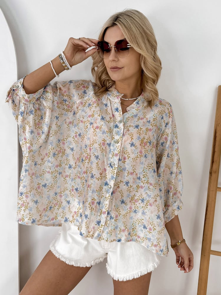 KOSZULA VILON BŁĘKITNA