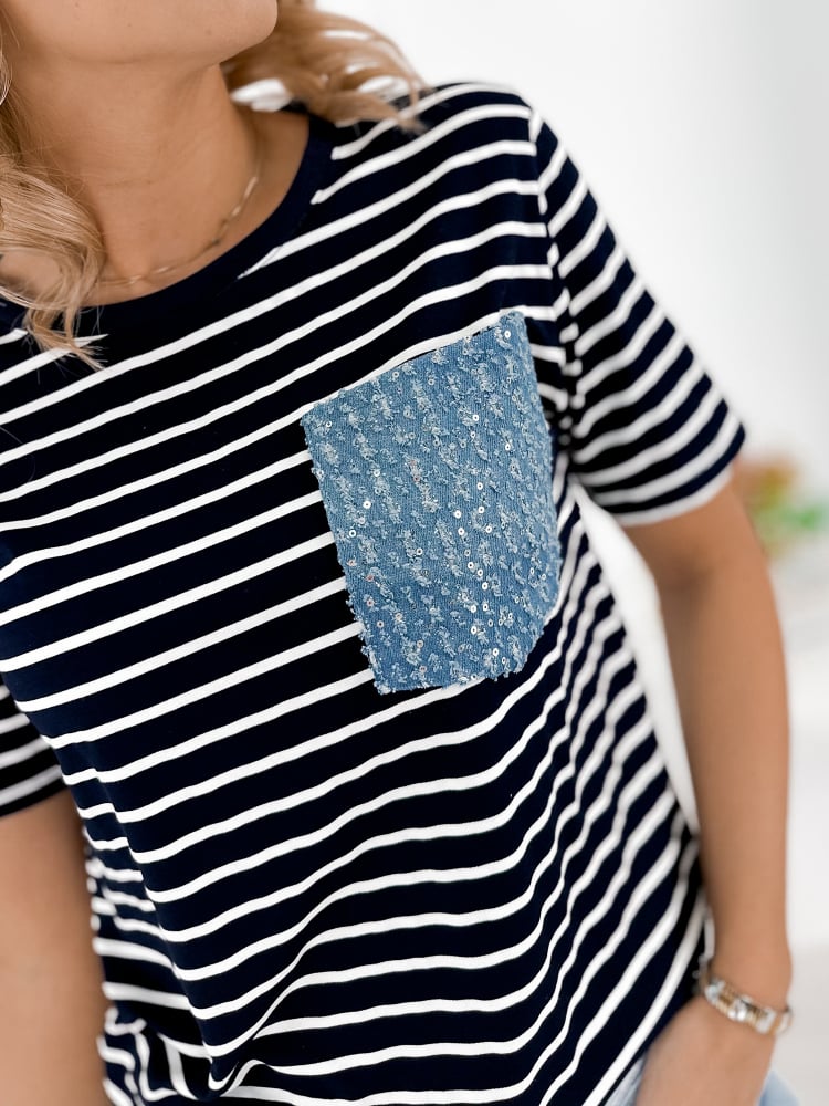 BLUZKA VICA GRANATOWA