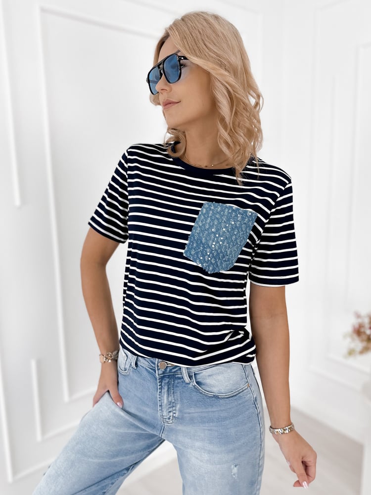 BLUZKA VICA GRANATOWA