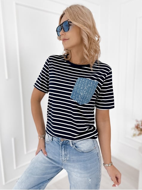 BLUZKA VICA GRANATOWA