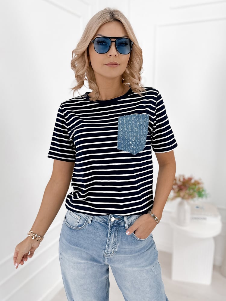 BLUZKA VICA GRANATOWA