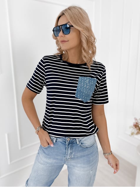 BLUZKA VICA GRANATOWA