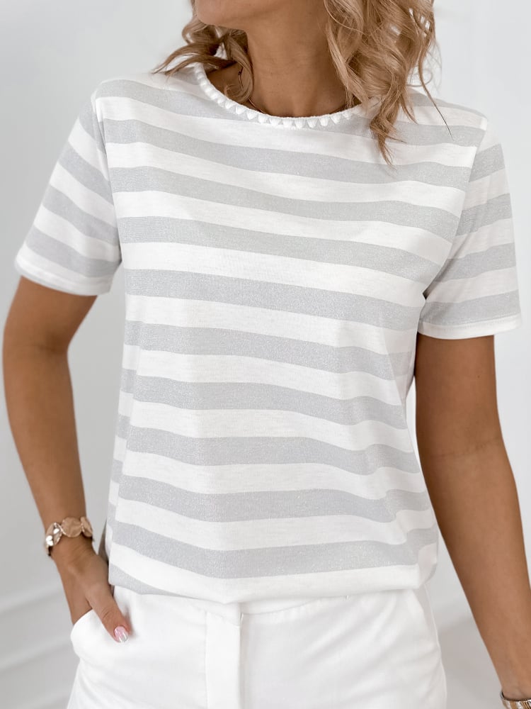 BLUZKA LISETTE JASNOSZARY