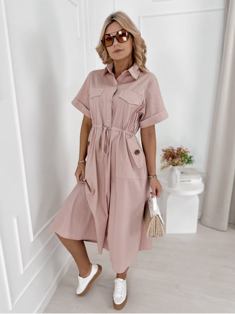 SUKIENKA ARMAND PUDROWY RÓŻ