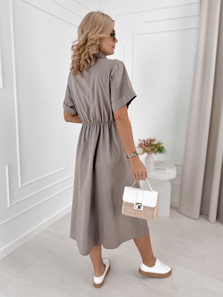 SUKIENKA ARMAND CIEMNOBEŻOWA