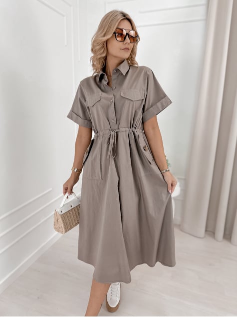 SUKIENKA ARMAND CIEMNOBEŻOWA