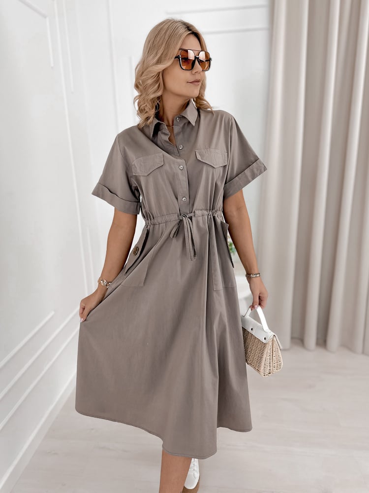 SUKIENKA ARMAND CIEMNOBEŻOWA