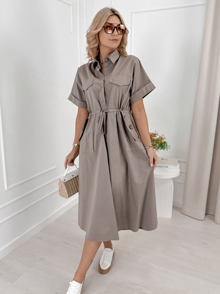 SUKIENKA ARMAND CIEMNOBEŻOWA