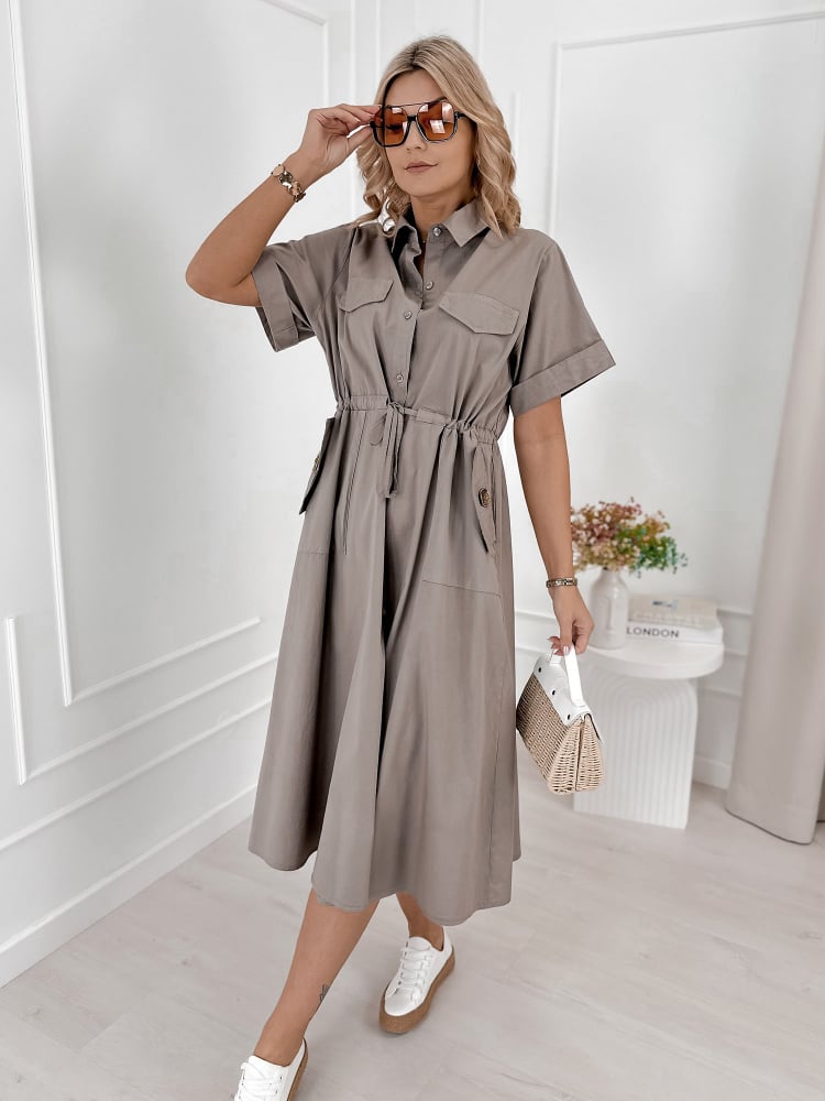 SUKIENKA ARMAND CIEMNOBEŻOWA