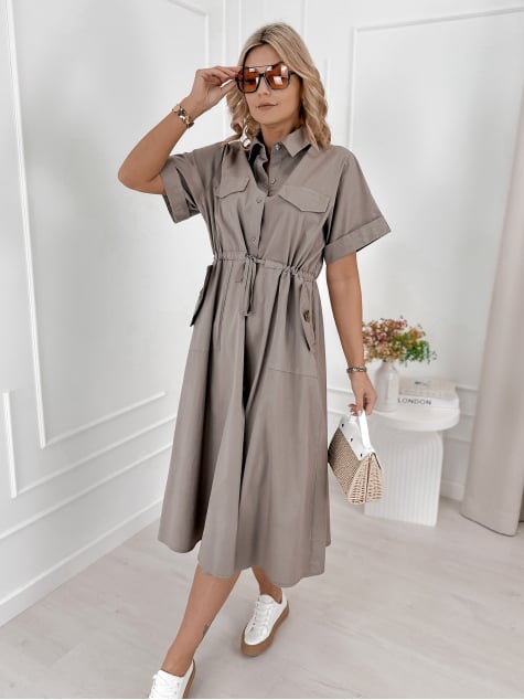 SUKIENKA ARMAND CIEMNOBEŻOWA