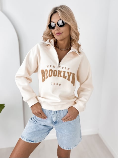 BLUZA HALSEY BEŻOWA