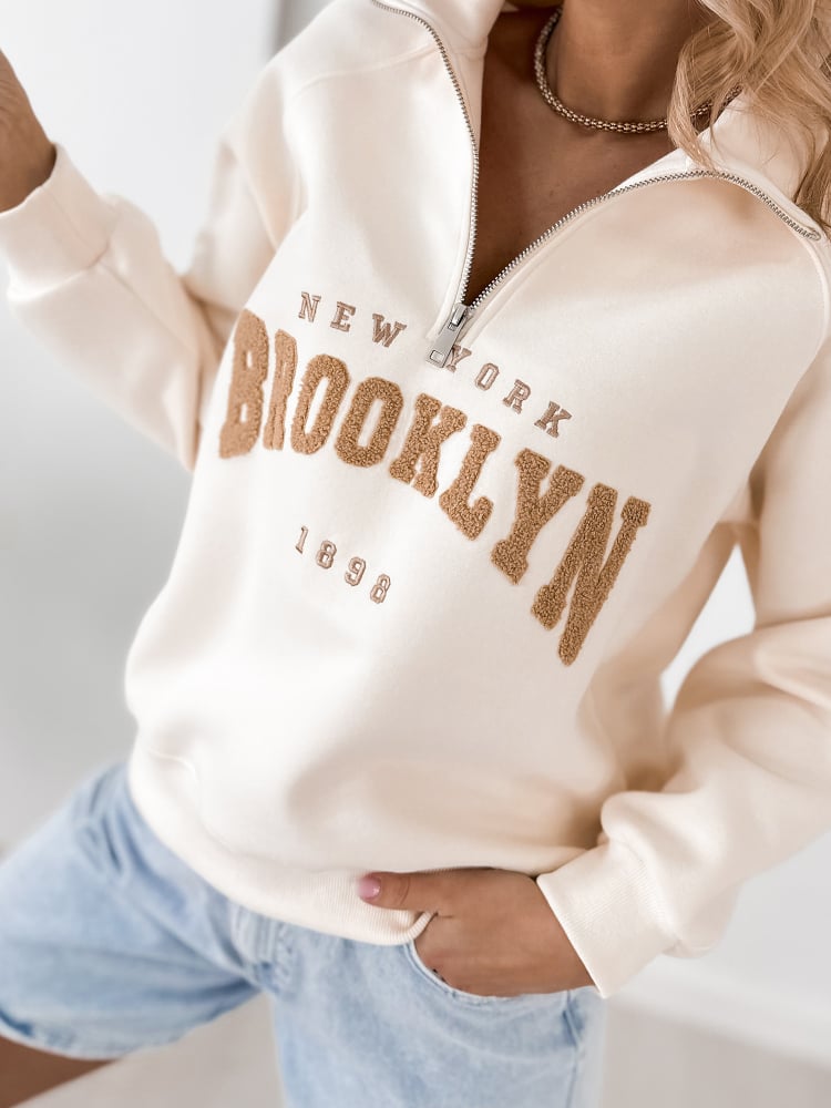 BLUZA HALSEY BEŻOWA